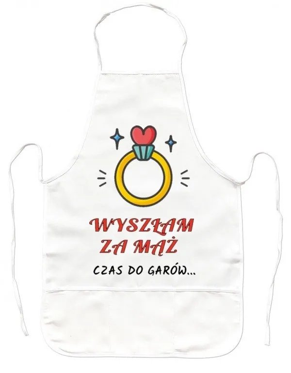 Fartuszek Kuchenny - Wyszłam za mąż, czas do garów
