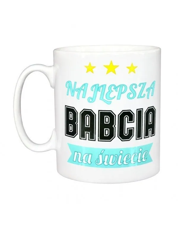 Kubek biały - Kubek Najlepsza Babcia Na Świecie