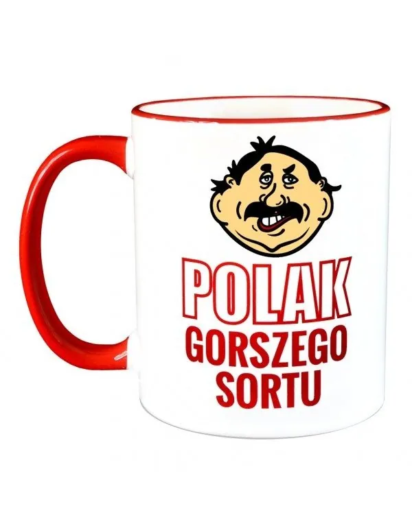 Kubek z czerwonym uszkiem - Polak Gorszego Sortu