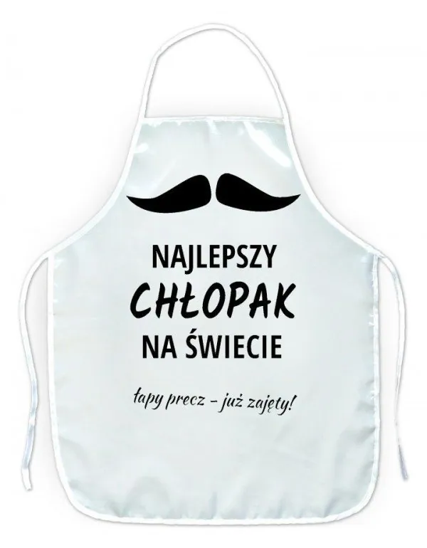 Cienki Fartuszek Kuchenny - Dla Chłopaka - Najlepszy Chłopak