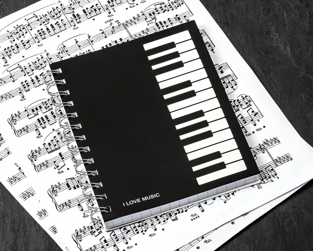 Notes muzyka - I LOVE MUSIC